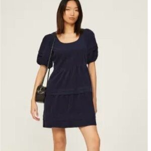 Madewell navy corduroy dress